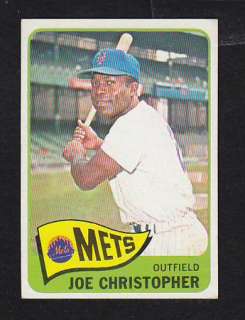 1965 Topps #495 Joe Christopher NMT New York Mets Premium Vintage Card 