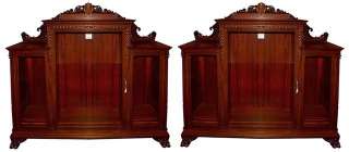 Matching 19th C. American Victorian Mahogany Bookcases  