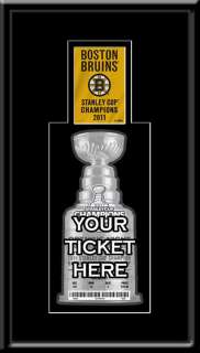 2011 Stanley Cup Champions Banner Raising Single Ticket Frame   Boston 
