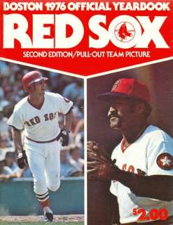 1976 BOSTON RED SOX Yearbook YASTRZEMSKI TIANT Free/Sh  
