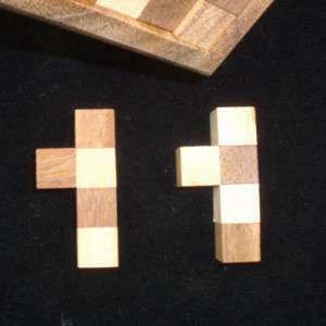 Pentathalon Cube Med wood brain teaser puzzle 25 pcs  