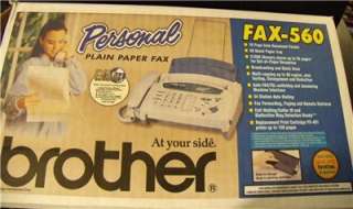 Brother IntelliFAX 560 Plain Paper Fax , COPIES Brand New in Box 