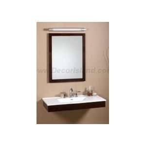   Bathroom Vanity Set W/ 3 Hole Ceramic Faucet Deck & Wood Framed Mirror