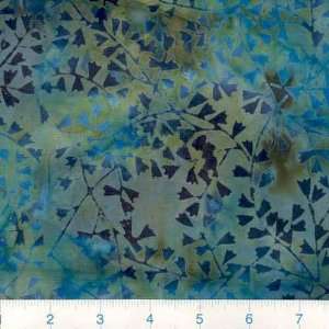  45 Wide Wax Batik Vines Blue Fabric By The Yard Arts 