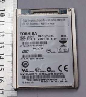 Brand New Toshiba MK8025GAL 80GB PATA ZIF Hard Drive FOR MACBOOK AIR 