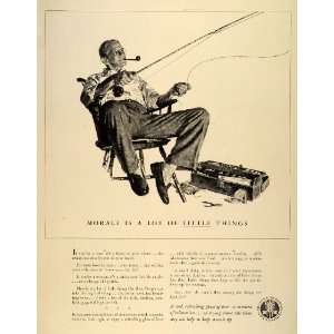 1942 Ad Beer World War II Morale Brewing Industry Foundation Fishing 