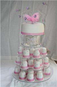 TIER WEDDING FAIRY CUP CAKE TOWER PARTY STAND FAVOUR  