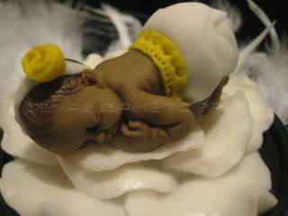   BAPTISM BABY SHOWER fondant Baby CAKE TOPPER favor decorations  