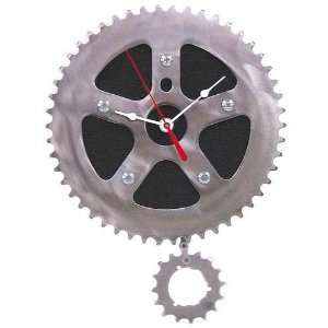  Recycled Bicycle Chainring Wall Clock