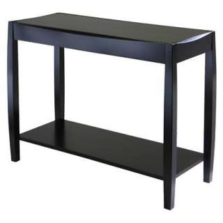 Cleo Console Table with Shelf   Dark Espresso.Opens in a new window