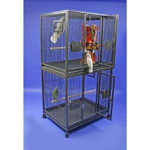  A&E Cage Co. Large Double Stack Bird Cage