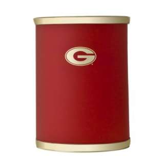 University of Georgia Wastebasket with Gold Logo   Red product details 