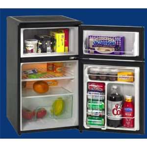   cu. ft. Compact Top Freezer Refrigerator   Black