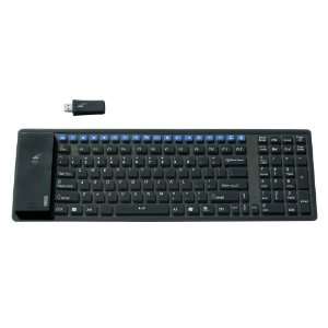  Wireless Flexible Keyboard Black   PS/2, USB Electronics