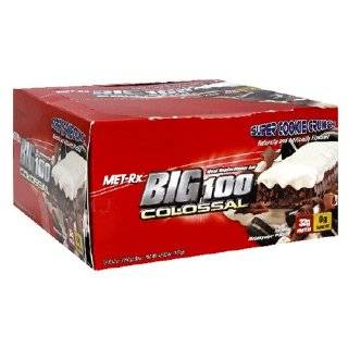 Met Rx Big 100 Colossal Meal Replacement Bar, Super Cookie Crunch, 12 