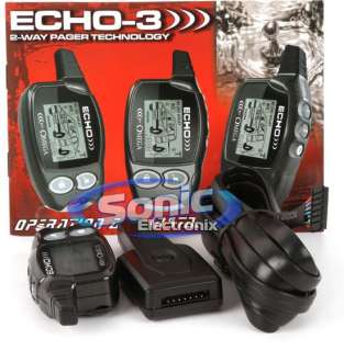OMEGA ECHO 3 2 Way LCD Car Alarm Remote Transmitter Pager 289538911754 