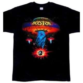  Boston Rock Band Classic Spaceship T Shirt, Clothing