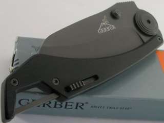 Gerber Descent II Folder Titanium Carabiner Clip Knife  