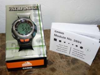 NEW IN BOX Casios PAG80 1V Pathfinder Altimeter/Barometer Watch $250 