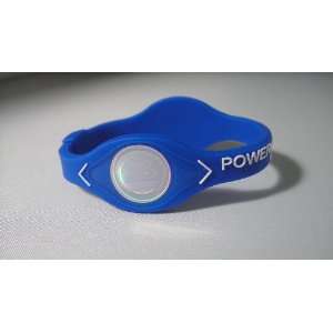  Power Balance Bracelet Royal Blue W White Letters Size 