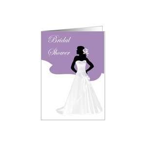  Bride silhouette Bridal Shower Invitation Cards Card 