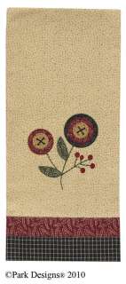 DISH TOWELS COUNTRY FLOWER PENNY LANE PARK DESIGNS  