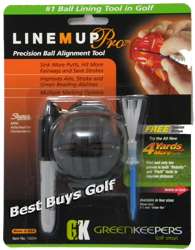 Line M Up Pro Golf Ball Putting Alignment Marker Tool   Mini Black 