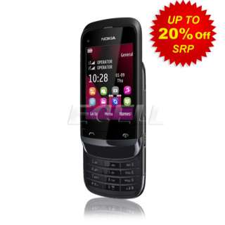 Brand New SIM Free Factory Unlocked Nokia C2 03 Phone   Chrome Black