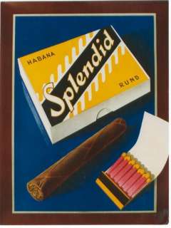 Original vintage poster HABANA SPLENDID CIGARS 1948  