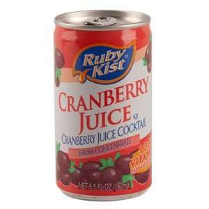 Canned Cranberry Juice Cocktail 48   5.5 oz. Cans / CS  