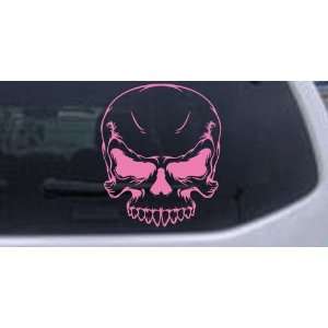   2in    Mean Looking Skull Skulls Car Window Wall Laptop Decal Sticker