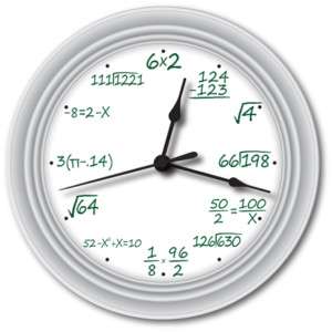 TEACHER Wall Clock Math Mathematics Professor GIFT  