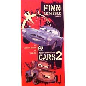  Disney Pixar Cars 2 Beach Towel, Finn McMissile & Tow 
