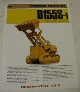 Komatsu ca. 1980   1985 Dozer Shovel D155S 1 Brochure  