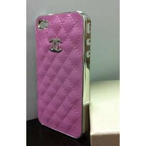  Limited Edition Chanel Logo Leather Case Pink Color for 