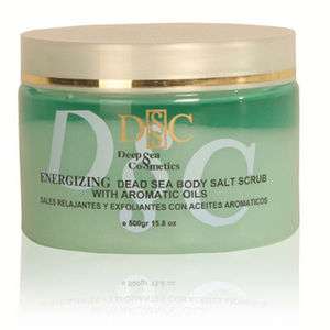 Deep Dead Sea Cosmetics Energizing Salt Scrub Green Tea Exfoliating 
