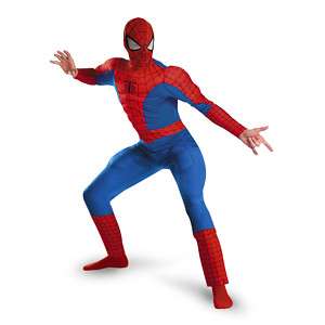 Adult Mens Marvel Spider Man Hero Deluxe Muscle Costume  