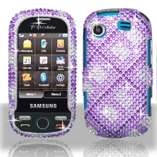 Samsung Messager Touch R631 Rhinestones Cover Hard Case  