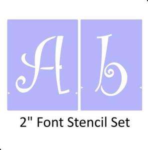   Font Stencil, Large alphabet letters to paint your craft projects