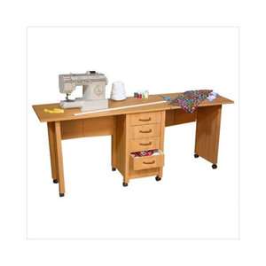 Home Craft Sewing Machine Table Cabinet Furniture Office Desk with 
