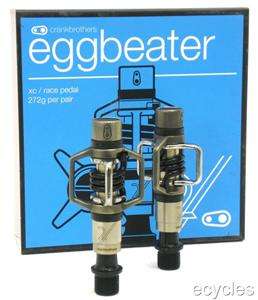 Crank Brothers EggBeater Egg Beater 2 Pedals   Stainless Black Springs 