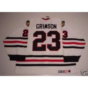 Stu Grimson Chicago Blackhawks Ccm Authentic Jersey  