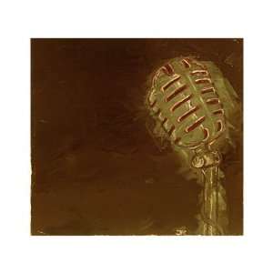  microphone (black/gray/red) Giclee Poster Print by Jeffrey 