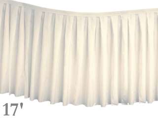 17 feet x 29 Polyester Banquet Table Skirt Wedding Party Linens 