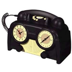  AM FM Retro Clock Radio Phone Electronics