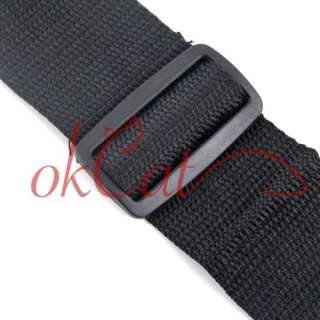 Black Firm Strap Straps for Acoustic Electric Guitar  