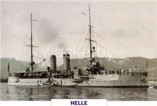 HELLE 1913 Greek Navy Light Cruiser 9x6 Photo + data  