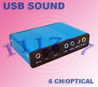 USB 6 Channel 5.1 External Audio Sound Card S/PDIF,177  