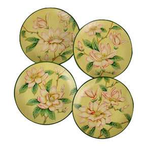 New Decorative Plate Floral 10 Set Of 4   64736  