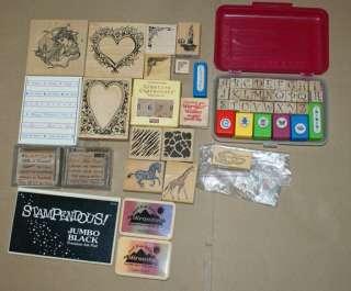 Rubber Stamps & Paper Punches Lot   Card Making   Scrapbooking   PSX 